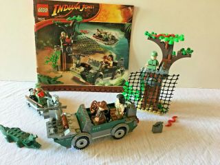 Lego 7625 Indiana Jones Set River Chase 100 Complete 4 Minifigs Instructions