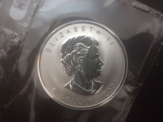 2004 Canada $5 1oz Sagittarius Privy Mark Silver Maple Leaf coin Zodiac series 2