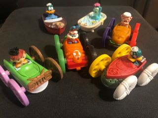 1990 Mcdonald’s Tiny Toons Flip Cars Complete Set 4 Happy Meal Toys W/under 3 U3