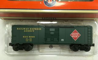 Lionel Trains Railway Express Agency Boxcar W/ Steam Sounds 6 - 26816 In The Box