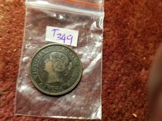 Canada 18?8 Large Cent Id T349.  1858? 1888? 1898? One 8 Is Worn Off.