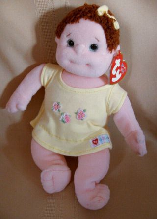 TY BEANIE BABY KID CURLY NWT RARE RETIRED DATE BIRTH MARCH 2 1997 RARE RETIRED 2