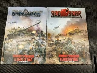 Flames Of War Grey Wolf / Red Bear Books (both Revised)