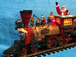 Bright Holiday Express Christmas Train G Scale Animated Locomotive Engine