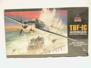 1/48 Accurate Miniatures Tbf - Ic Avenger Bomber Plastic Scale Model Kit Complete