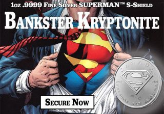 2016 Canadian Superman S - Shield Man Of Steel 1 Oz.  9999 Silver Bullion Bu Coin