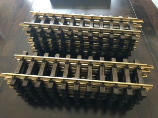 Lgb 10000 G Scale Brass Straight Track 12 Sections Lehmann