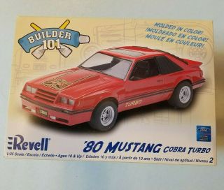 Revell 1980 Mustang Turbo Cobra 1:25 Model Kit 85 - 0800 Inside Fox Body