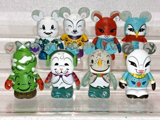 Disney 3 " Vinylmation - Cutesters Series 6 Snow Day Complete Set W/chaser