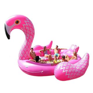 Huge Inflatable Pool Float 6person 2019 Summer Giant Floating Flamingo Party