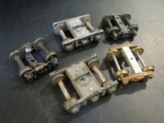 Nason /Scale craft? brass lead molded OO/00 parts 5 trucks 3