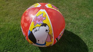 Inflatable Intex 101 Dalmatians Beach Ball Rescued And Repaired From Popping