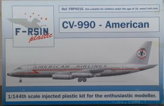 F - Rsin 1:144 Convair Cv - 990 American Airlines Astrojet Scheme.