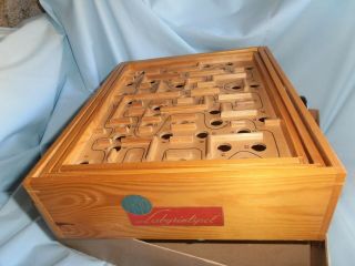 Mid - Century Modern Made In Sweden Fabulous Labyrinthspel Bro Game 18376 Orig Box