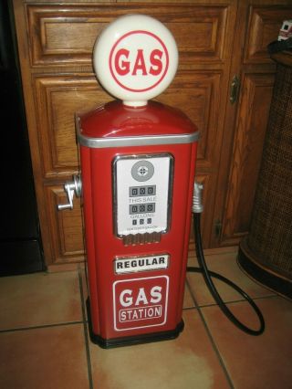 Globe Gas Pump For Pedal Cars,  Giant 33 " Tall,  Tractor Murray,  Amf John Deere