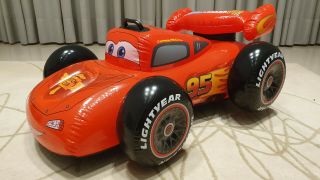Inflatable 2014 Intex Lightning Mcqueen Mk1 Ride On Pool Toy