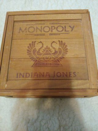 Indiana Jones Monopoly,  Wooden Crate,  Collector Edition,  Parker Brothers