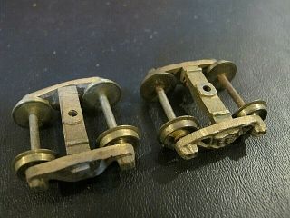 Nason /scale Craft? Brass Lead Molded Oo/00 Parts 4 Wheel Truck (2)