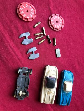 1960s Lionel Parts Only 2 Mercedes Hard Top Slot Car Bodies Ho Scale And Misc.