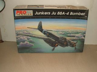 Vintage Pro Modeler 85 - 5948,  1/48 Scale Junkers Ju 88a - 4 Bomber.  Parts