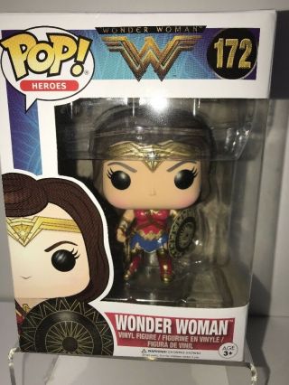 Funko Pop Dc Justice League Movie Wonder Woman Toy Vinyl Figure 172 Nib