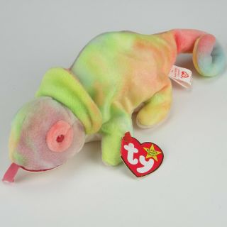 Ty Beanie Baby Rainbow The Chameleon 1997 Rare Retired Vintage & Collectable