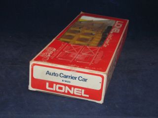 T.  Lionel 9126 C&o Yellow Auto Carrier 1972 - 74 - Complete - With All Parts