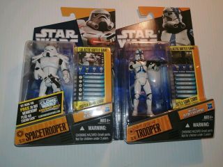 Star Wars - Saga Legends - Sl19 - 501st Legion Trooper And Sl31 Spacetrooper