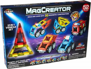 Cra - Z - Art Magcreator Vehicle Set (52 Piece)