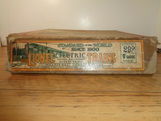 LIONEL O GAUGE OUTFIT 292 SET BOX ONLY 2