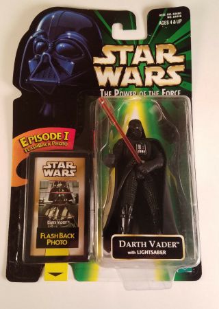 Star Wars Power Of The Force Dark Green Flashback Photo Darth Vader Hasbro Nib