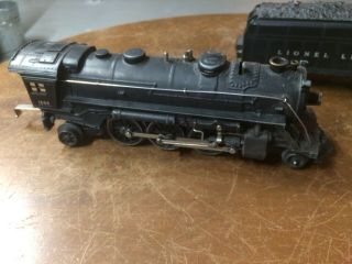 Lionel Prewar O Gauge Set 1666 Locomotive,  Coal Car - Chute,  Searchlight Track Gc