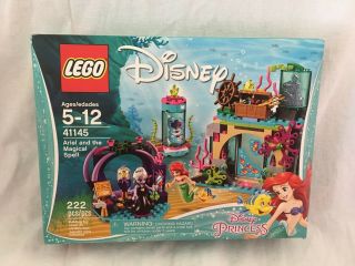 Nib Lego Disney Little Mermaid Princess Ariel Magic Spell Ursula Girls Set 41145