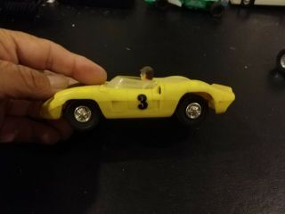 Vintage 1/32 Scale Slot Car Eldon Unknown Type Of Car Yellow