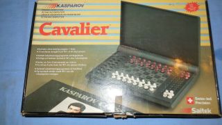 Saitek Kasparov Cavalier Computer Chess Set Complete Boxed 1989 Vintage