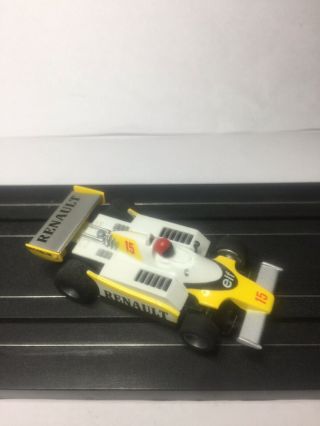 Tyco 440x2 Elf Renault F1 Indy Car,  Running,  Missing One Mirror