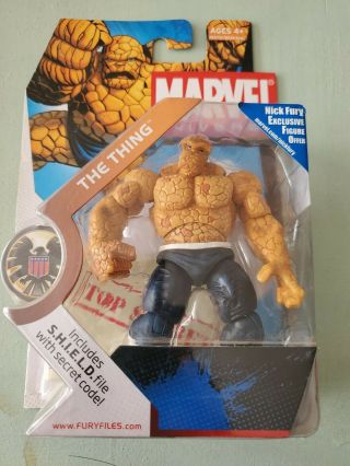 Marvel Universe 3.  75 Figure.  The Thing 019 Dark Blue Pants.  On Vf Card.