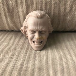 Unpainted 1/6 Scale Shocking Guy The Shining Jack Nicholson Custom Head Sculpt B
