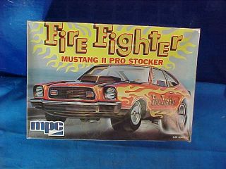 Mib Orig 1970s Mpc 1/25 Scale Model Car Kit Mustang Ii Fire Fighter