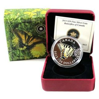 2013 $20 Butterflies Of Canada - Canadian Tiger Swallowtail With,  Box