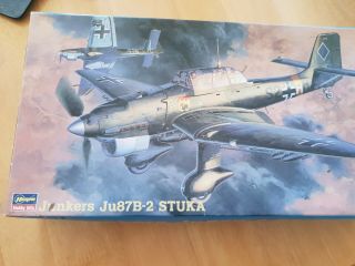 Hasegawa 1/48 Scale Junkers Ju87b - 2 Stuka - Bonus Resin Parts & Painting Mask