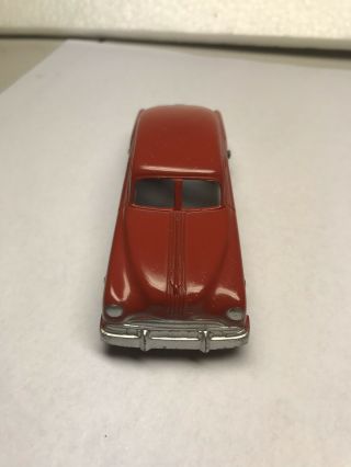 Vintage Tootsietoy 4 " 1950 Pontiac Chieftain Red Made In U.  S.  A.