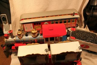 Bachmann G Gauge Circus Train Set Locomotive & Tender Two Cars With Sound
