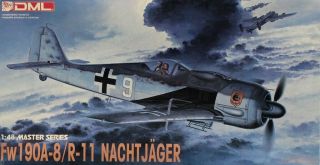Dragon Dml 1:48 Master Series Fw 190a - 8 R - 11 Nachtjager Plastic Kit 5514u