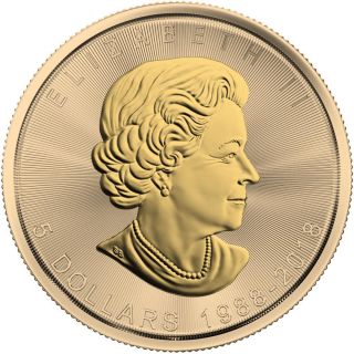 Canada 2018 5$ Maple Leaf 30th Anniversary 1 oz Gilded Silver Coin 2