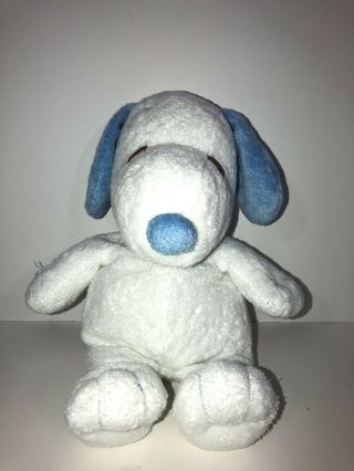 Snoopy The Dog Ty Beanie Baby Plays Music 8 " Approx - Stuffed Animal Blue