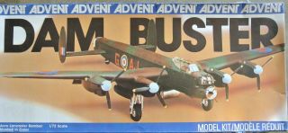 " Dam Buster " Avro Lancaster Bomber Plastic Model Kit By Advent