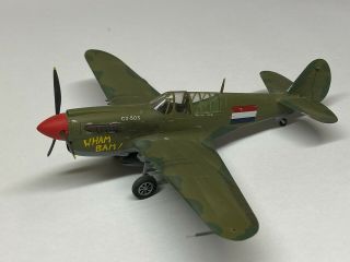 Curtiss P - 40 " Wham Bam ",  1/72,  Built & Finished For Display,  Fine,  Airbrushed.