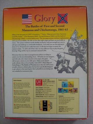 Glory The Battles of Manassas 1 and 2,  Chickamauga American Civil War by GMT 2