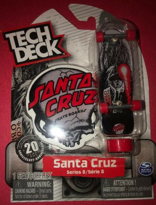 Tech Deck Series 8 Skate Fingerboard.  Santa Cruz Sticker.  Corey O’brien